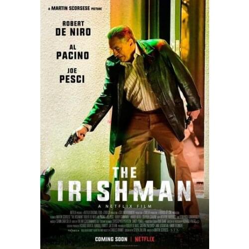 Lot style Choose The Irishman Movie Art print Silk poster Home Wall Decor