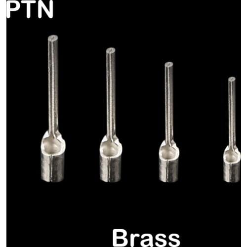 PTN1.25-13 PTN1.25-18 Brass Copper TZ Nake Non-Insulated Splice PTN Wire Cable Connector Needle Lug Pin Crimp Terminal