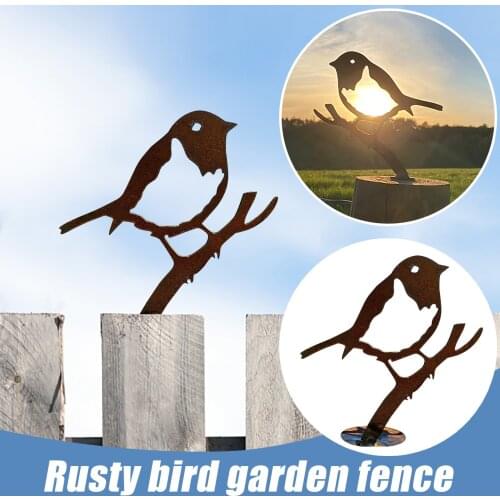 Rustys Metal Bird-Steel Robins Decoration-Rusty Bird-Wild Bird Art-Woodland Creatures-Christmas Rusty metal bird decoration