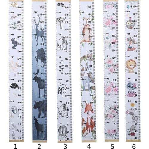 Nordic Children Height Ruler Growth Size Chart Height Measure Ruler Wall Sticker For Room Home Wall Sticker Wall Decoration
