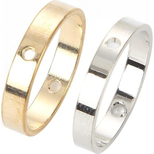 20Pcs 16X2.5mm Copper Round Charm Pendant Connectors For DIY Necklace Bracelet Components For Jewelry Marking Accessories