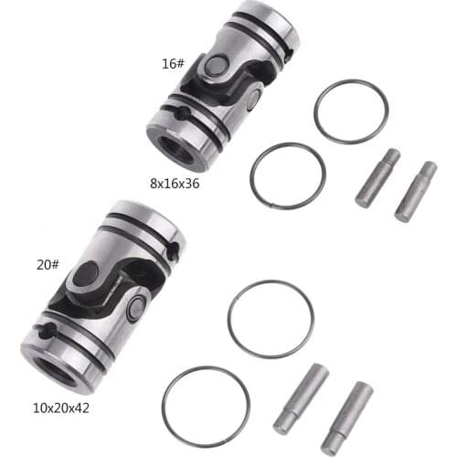 Diameter 16mm/20mm Universal Coupling Shaft Coupling Motor Connector DIY Steering Steel Universal Joint