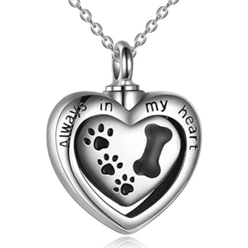 Urns For Ashes Sliver Heart Pendant Urn Necklaces For Ashes Keepsake Memorial Cremation Jewelry Gifts For Women/Friends/Pets