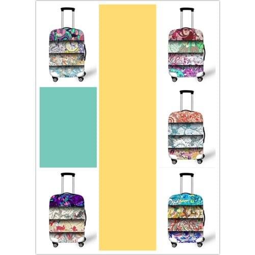 New Vector Graphics Logo Pattern Suitcase Dust Waterproof Cover Unisex Pull Rod Box Protective Cover