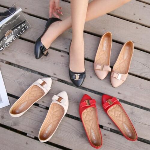 2021 New Genuine Leather Shoes Woman Slip on Women Flats Moccasins Womens Loafers Spring Autumn Mother Shoe Big Size 36-46