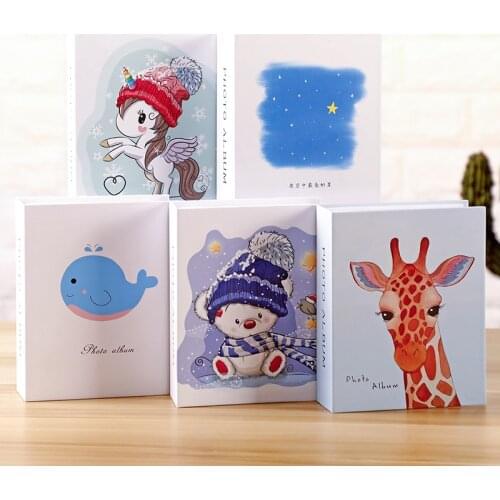 1Pcs 6 Inch Photo Album Cartoon Cute Picture Storage Frame 100 Sheets Interleaf Type Creative Children Memory DIY Book Gifts
