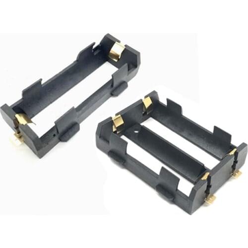 10pcs/lot 1x 2x 26650 Series SMT SMD Batteries Holder Box Storage Case Container With Bronze Pins 1 2 Slots Battery Shell Holder