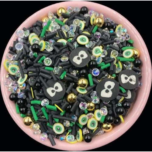 50g Polymer Clay Cartoon Halloween Eyes Slices Hot Clay Sprinkles For DIY Craft Scrapbooking Nail Art Phone Case Decoration