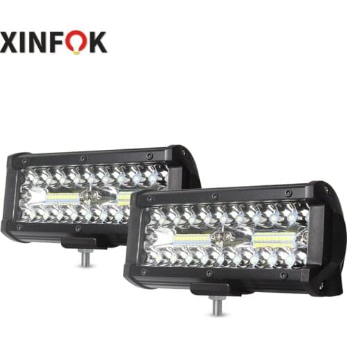 6.5inch 120W Work Light Combo LED Bar Spot Flood Beam Light for niva Off-road 4x4 SUV ATV Motorcycle Truck Boat Crane DC12V 24V