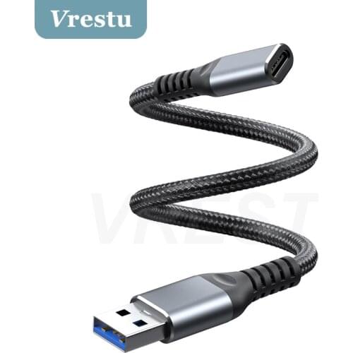 USB3.0 A Male to USB 3.1 Type C Female OTG Cable Connector Converter Earphone Adapter USBC Standard Charging Data Transfer 5Gbps