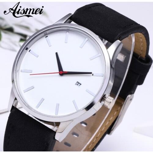 Aismei Men's Watch With Leather Strap