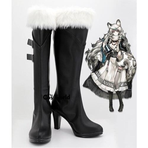 Arknights Anya Silverash Games Customize Cosplay High Heels Shoes Boots