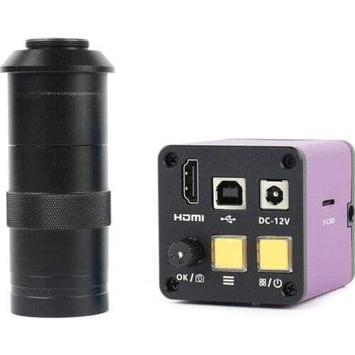 130X 180X 300X C Mount Lens Lab HDMI USB Industrial Electronic Digital HDMI USB Video Microscope Camera For Phone PCB Soldering