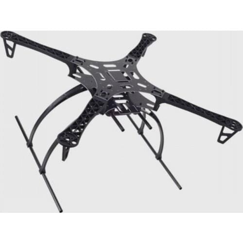 FC Z550-V6 Copter Frame Quadcopter Airframe Fiber Glass 550mm Wheelbase MultiCopter Tall Landing Skid Gear Stand Kit Anti-Vibrat