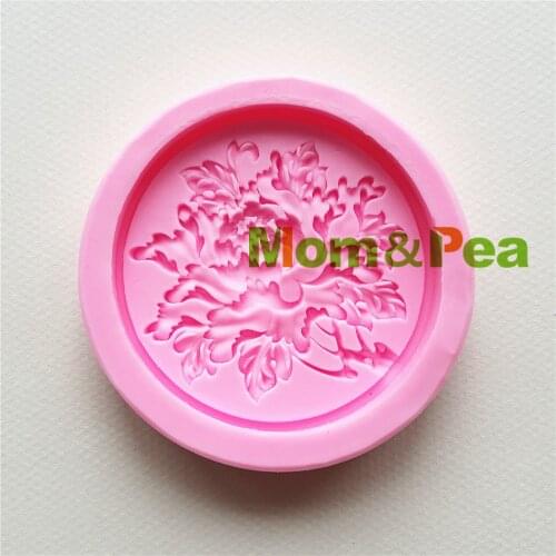 Mom&Pea MPA1687 Flower Shaped Silicone Mold Cake Decoration Fondant Cake 3D Mold Food Grade Soap Mold