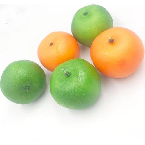 10pcs 7.5cm size artificial fruit Plastic Fake Fruit artifical Orange juice&artificial plastic fake simulated Orange juice
