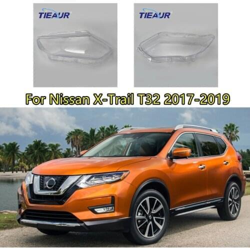 Left/Right Headlight Lens Cover For Nissan X-Trail T32 17-19 Headlamp Cover Front Car Light Auto Shell