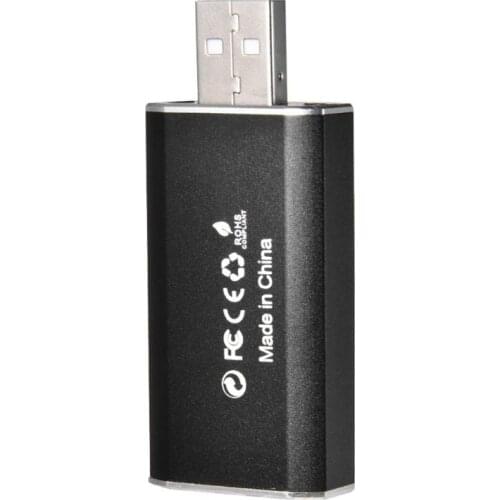 Mini Portable Video Capture Card USB2.0 HDMI Video Grabber Record Box USB Game Capture Dongle for Camera Recording