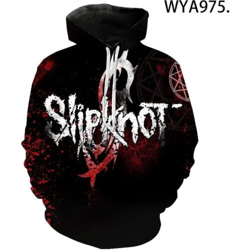 Fashion Cool Hoodies Slipknot 3D Printed Harajuku Tops Pullover Men Women Children Hip Hop New Casual Hoody Sweatshirts Coat New