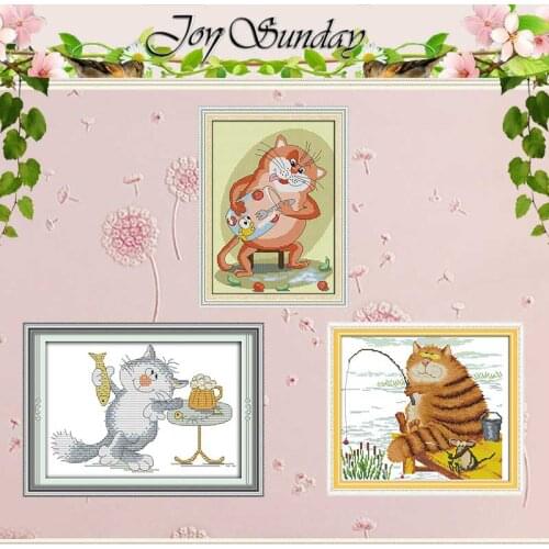 The cats favorite Patterns Counted Cross Stitch 11CT 14CT Cross Stitch Set Wholesale Cross-stitch Kit Embroidery Needlework
