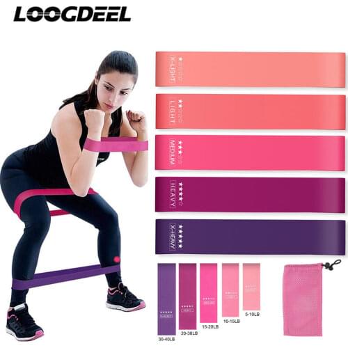 Yoga Elastic Resistance Bands Set Workout Equipment Indoor Training Fitness Gum Exercise Resistance Sport Rubber Loop Bands