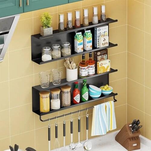 Wall-Mounted Storage Rack Kitchen Shelf Free Punching Rack Knife Holder Chopstick Holder Wall-Mounted Knife Holder Bathroom Rack