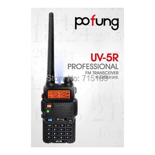 Baofeng UV 5R Radio Walkie Talkie Pofung UV-5R 5W FM Radio 128CH VHF+UHF VOX Dual Band Two Way Radio Walkie-Talkie with headset