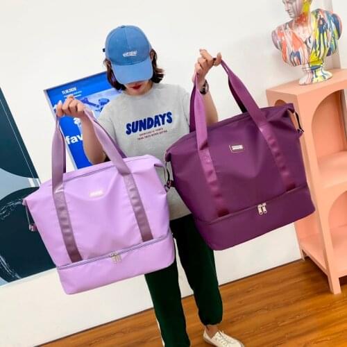 Fashion Travel Bag Hand Luggage Duffle Bag Womens Sports Gym Bag Waterproof Shoulder Bag Handbags For Swimming Summer Beach Bag