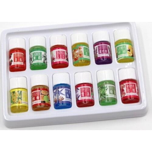 12pcs Oil Packet Watersoluble Essential Oils For Aromatherapy Lavender Oil Diffuser With Kinds Of Fragrance Air Care