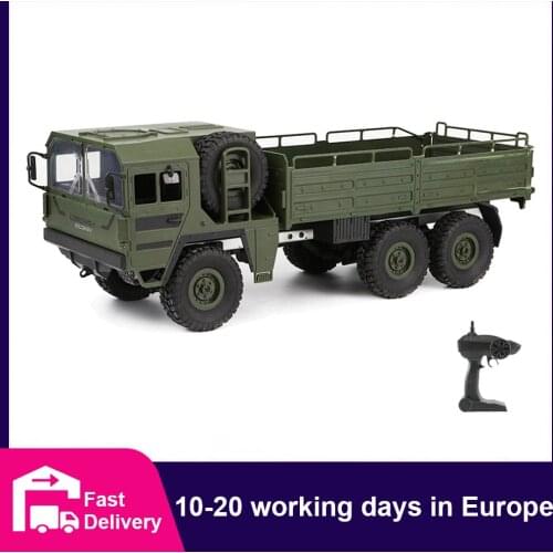 JJRC Q64 RC Truck Military Trucks 1:16 6WD Remote Control Army Armored Car All-Terrain Crawler Off-Road Army Truck Toys for Kids
