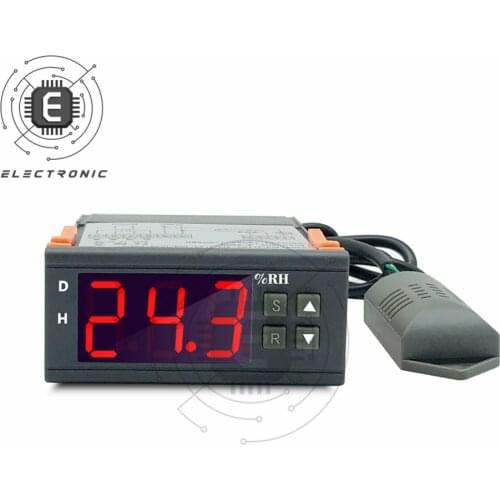Mini Digital Humidity Controller 1% ~ 99% RH 220V 10A Hygrometer Controller With Humidity Sensor PU Delay Protection Function