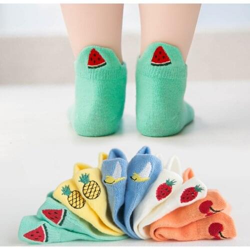 New 5 Pairs Lot Baby Short Cotton Socks Toddler Boys Girls Summer Mesh Thin Sock Kids Children Funny Sneaker Sock