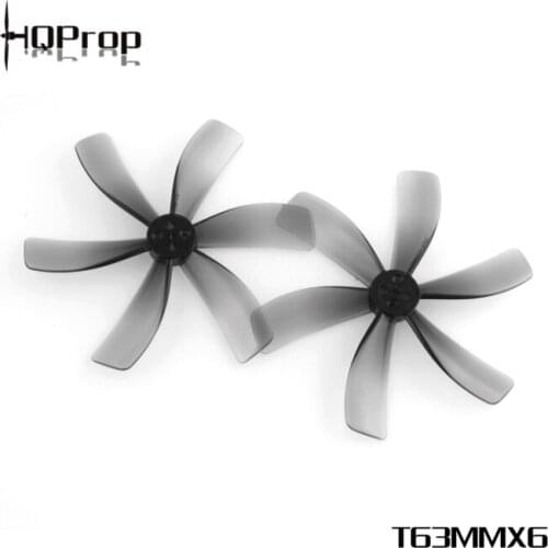 HQPROP T63MMX6 63mm 6-Blade PC Propeller Light Grey for RC FPV Racing Freestyle 2.5inch Cinewhoop Ducted Drones DIY Parts