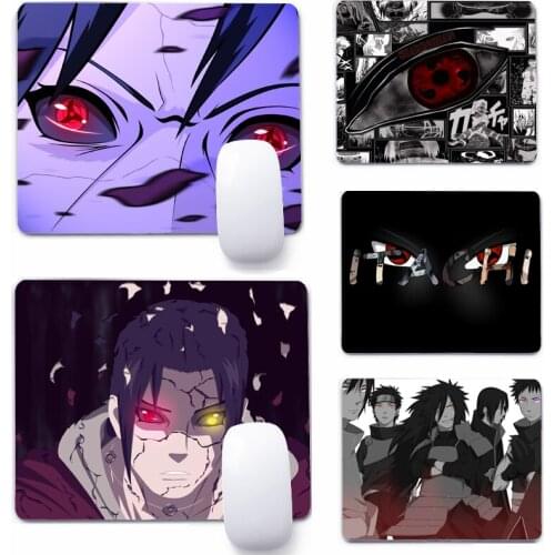 Anime Shippuden Eyes Dojutsu 22x18cm Mouse Pad Computer Small Mouse Non-slip Pad Desktop Keyboard Pad Office Mouse Mat