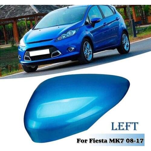Wing Door Rearview Mirror Cover for Ford Fiesta MK7 2008 2009 2010 2011 2012 2013 2014 2015 2016 2017 Blue