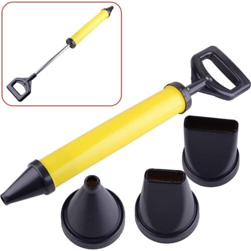 LETAOSK Stainless Steel Caulking Grout Gun Mortar Scoop Cement Applicator Sprayer with 4 Nozzles for Normal grout, Epoxy grout