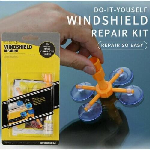 Car Styling Windshield Repair Kit Car Window Glass Car Repair Tool Polishing Repair Screen Window Scratch Tool Crack Restor L2M4
