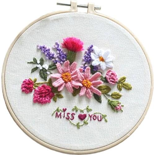 Flower Embroidery Kit Chinese Style Cross Stitch Full Range Of Needlework Kits