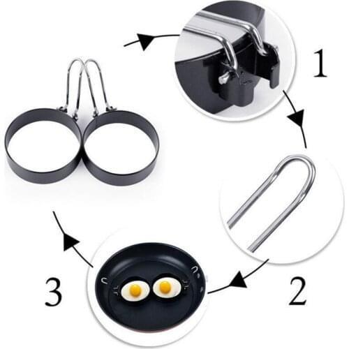 Stainless Steel Fried Egg Pancake Shaper Kitchen Tools Omelette Mold Mould Frying Kitchen Gadget Rings Egg Cooking Tools