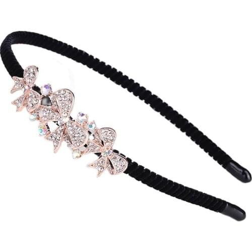 The New Pearl Rhinestone Headband Crystal Crown Show Performance Hair Bands For Women Perfect Quality Fashion Wild Daily Decorat