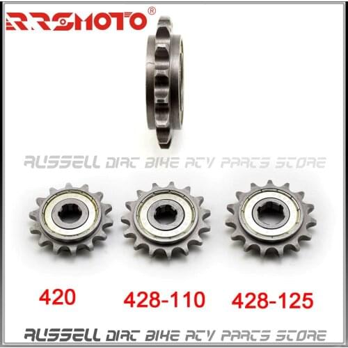 Motorcycl Motorbike Front Drive Gear Sprocket 420 428 Fuel gasoline efficient for Motorcycle 90cc 110cc 125cc