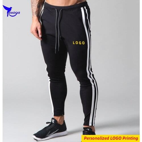 Personalize LOGO Quick Drying Running Sweatpants Men Breathable Jogging Pants Polyester Training Sportswear Trousers Clothing