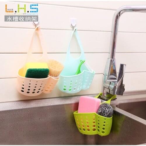 Plastic Tank Drain Basket Containing Kitchen Supplies Draining Racks
