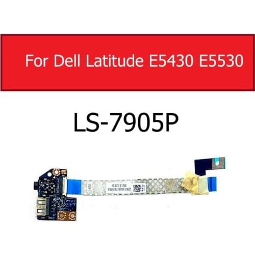 Audio Sound Jack Board For Dell Latitude E5430 E5530 02VYFR LS-7905P QXW00 USB Board with Flex Cable Repair Parts