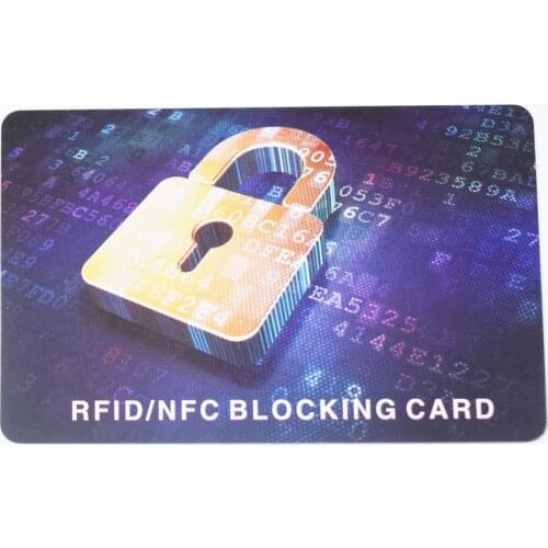 Portable Credit Card Protector RFID Blocking NFC Signals Shield Secure For Passport Case Purse