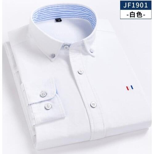 5XL 100% Cotton Oxford Slim Fit Shirt Men Longsleeve Shirt for Men Fashion Casual Striped Plaid Shirt Oversized Button Up Shirt