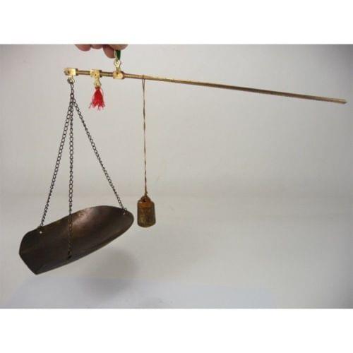 Elaborate Chinese Old Handmade Copper Weighing Tool Chinese Scale