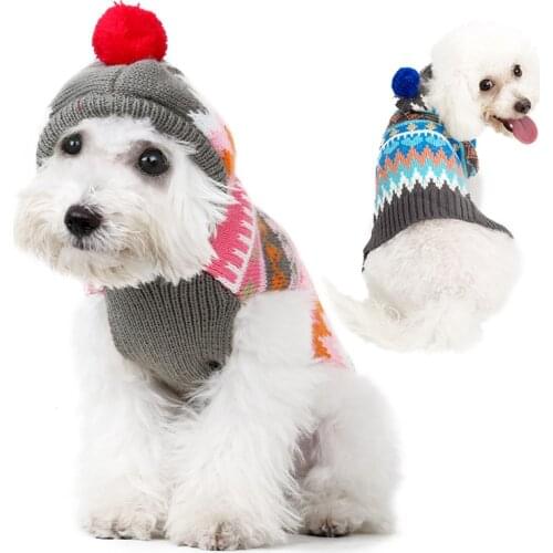 GLORIOUS KEK XS-XXL Autumn Winter Dog Clothes Puppy Pet Cat Dog Sweaters Knitted Coat Apparel for Small Dog Chihuahua Yorkshire