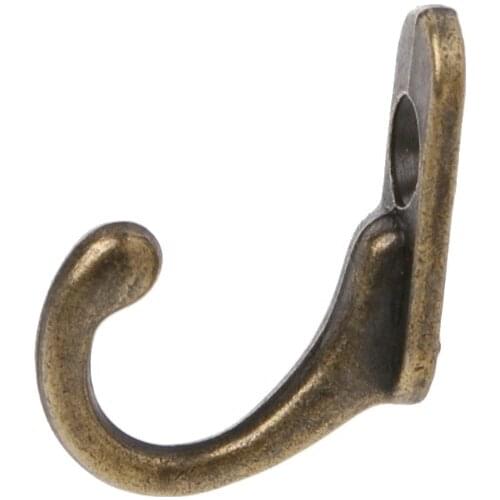 Coat Hanger Hooks, 10PCS Vintage Bronze Double Coat Hangers Wall Mounted Entryway Hooks With Screws
