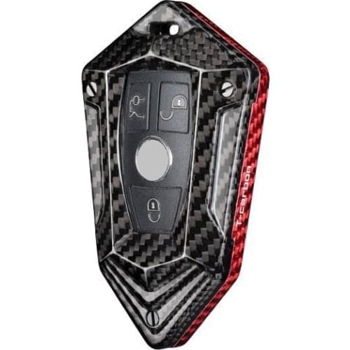 1Pcs Carbon Fiber car Key Case Cover For Mercedes Benz W210 W211 W212 W251 W463 C180 E200 GLK300 CLK CLS CLA